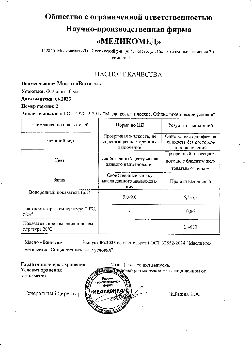 Паспорт №062023